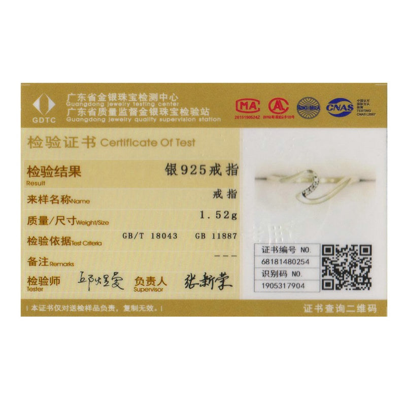 BAMOER Authentic 100% 925 Sterling Silver Geometric Wave Finger Rings for Women Wedding Engagement Jewelry