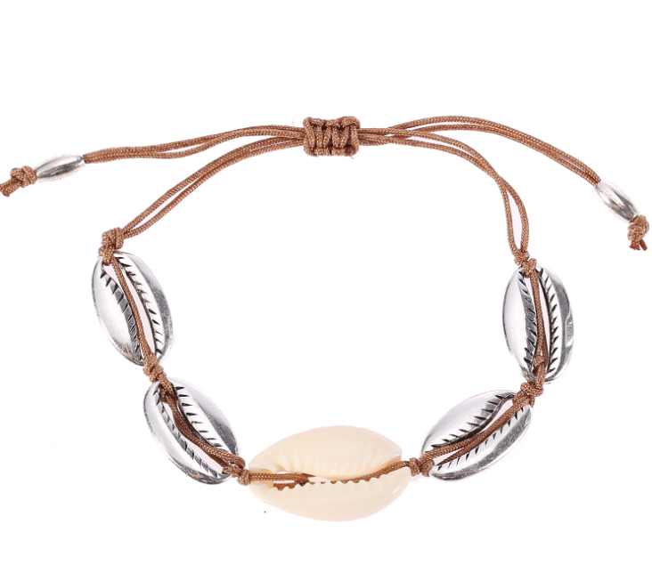 Puka Shell Necklace & Bracelet Set - Boho Beach Jewellery | Adjustable Choker Gift for Women
