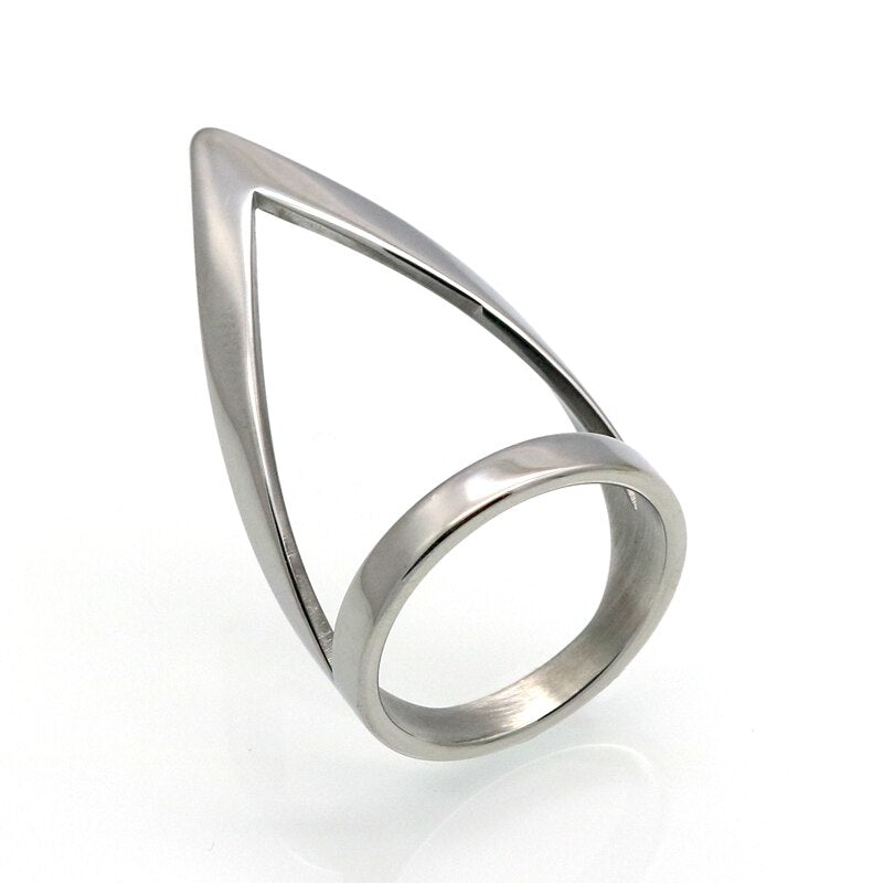 African Princess Inspired Wide Statement Ring – 32mm Stainless Steel | Gold & Silver