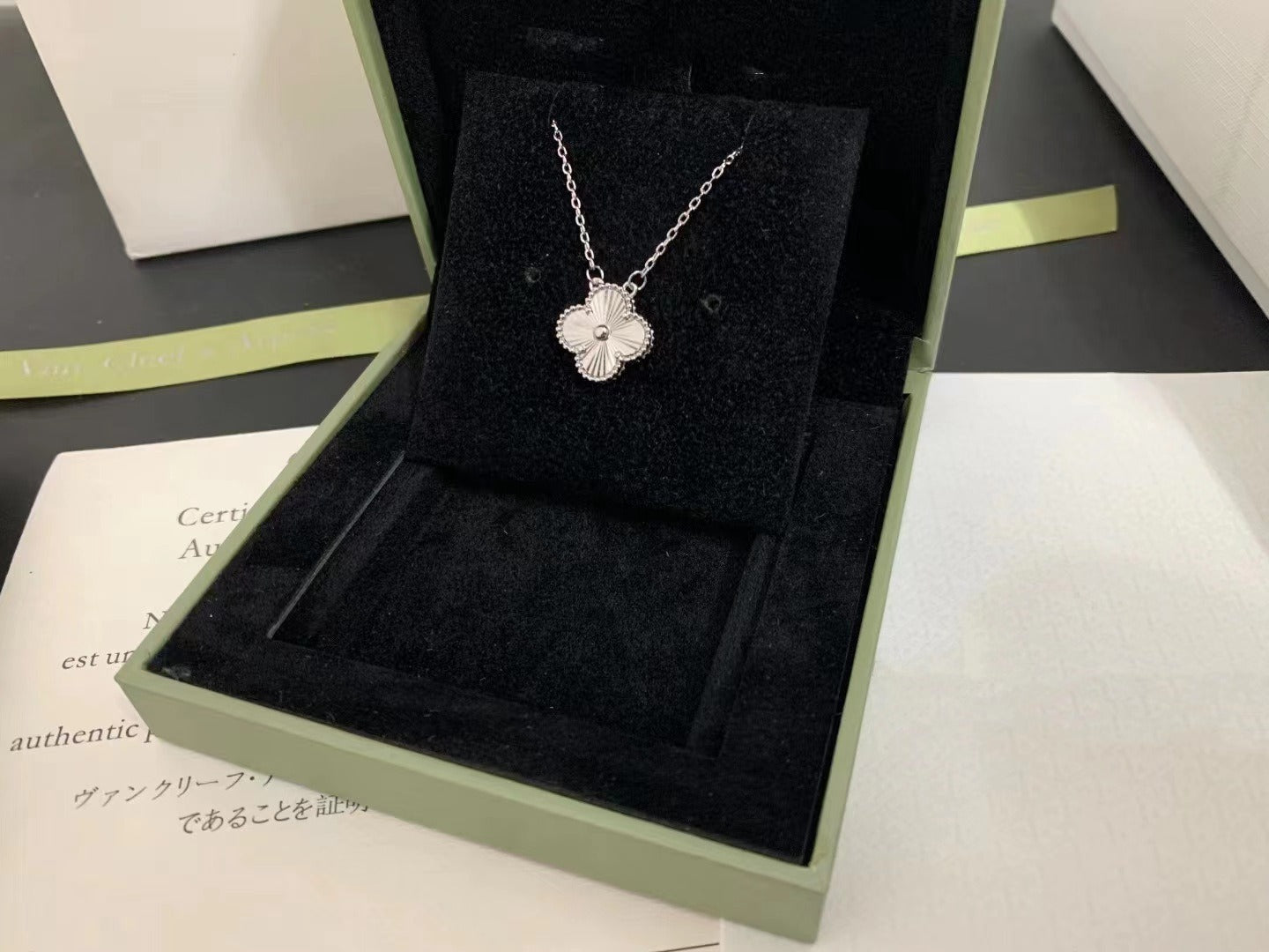 Lucky Clover Necklace - 18K Gold Plated Four Leaf Pendant | Minimalist Layered Chain Jewellery