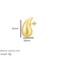 Metal Smooth Water Drop Serie Women's Earstuds Chunky Large Exaggerated Jewelry Gifts Popular ear pendant