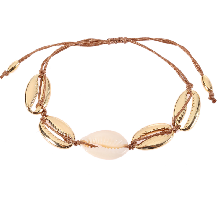 Puka Shell Necklace & Bracelet Set - Boho Beach Jewellery | Adjustable Choker Gift for Women