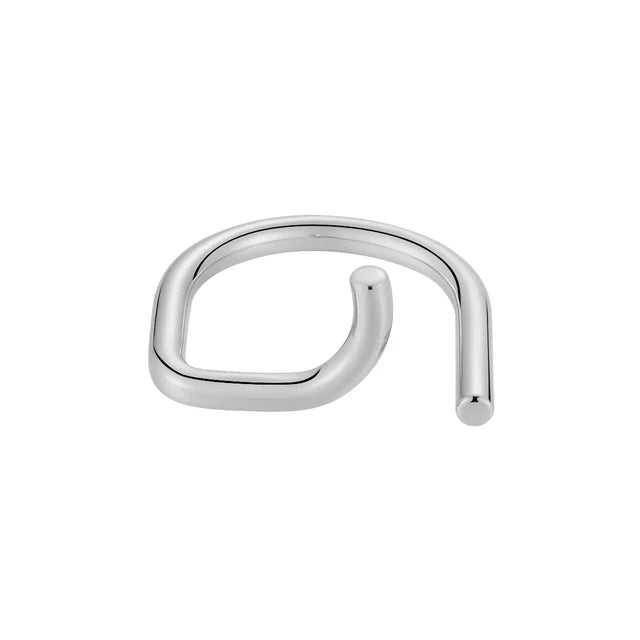 geometric  New Futuristic Ring For Women  Stainless Steel Gold Color Fashion Jewelry Rings Graduation