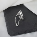 Silver Geometric Hollow Ring for Women - Adjustable Statement Fashion Jewellery