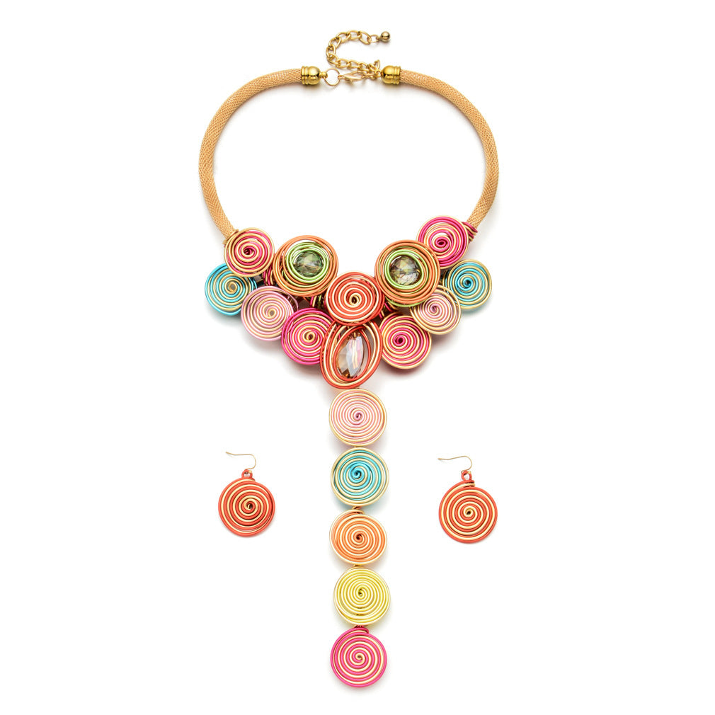 African Collar Necklace Tribal Customs Wearing Jewelry Festival Exaggerated Style