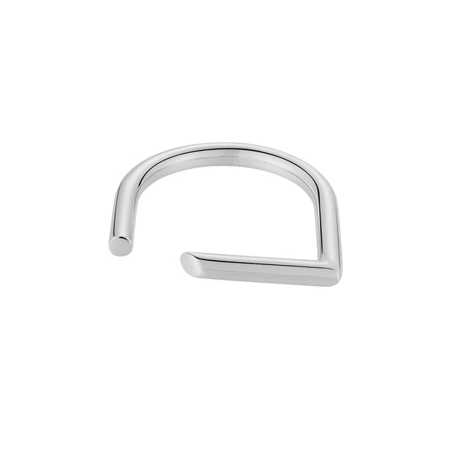 geometric  New Futuristic Ring For Women  Stainless Steel Gold Color Fashion Jewelry Rings Graduation