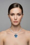 Heart of the Ocean Necklace – Titanic-Inspired Blue Crystal Pendant