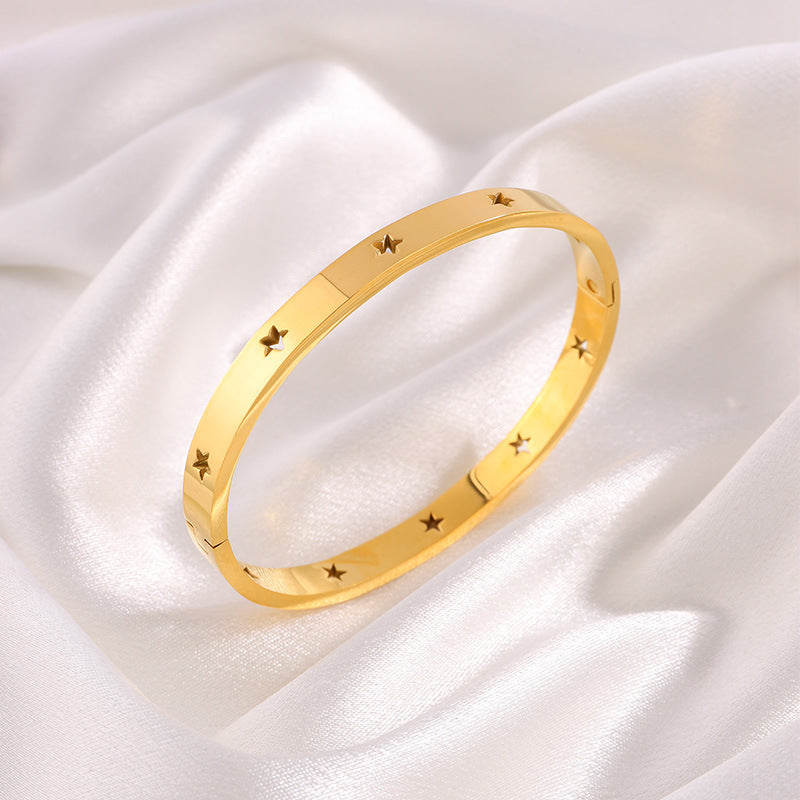 Titanium Steel Bracelet - Tarnish-Free Silver Gold Plated | Multiple Styles Women's Charm Jewellery