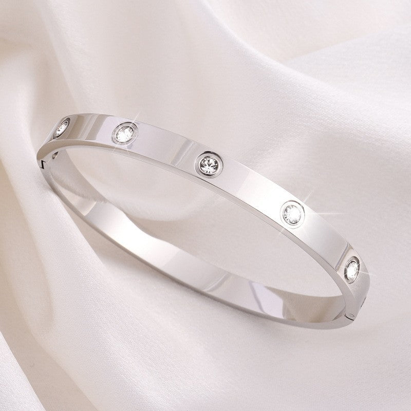 Titanium Steel Bracelet - Tarnish-Free Silver Gold Plated | Multiple Styles Women's Charm Jewellery