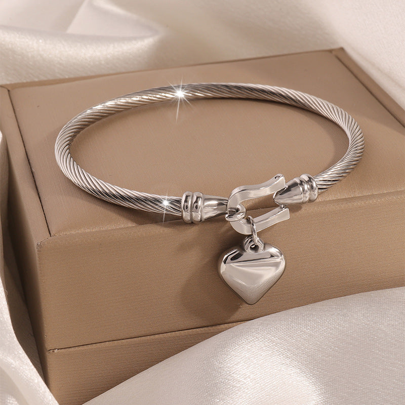 Titanium Steel Bracelet - Tarnish-Free Silver Gold Plated | Multiple Styles Women's Charm Jewellery