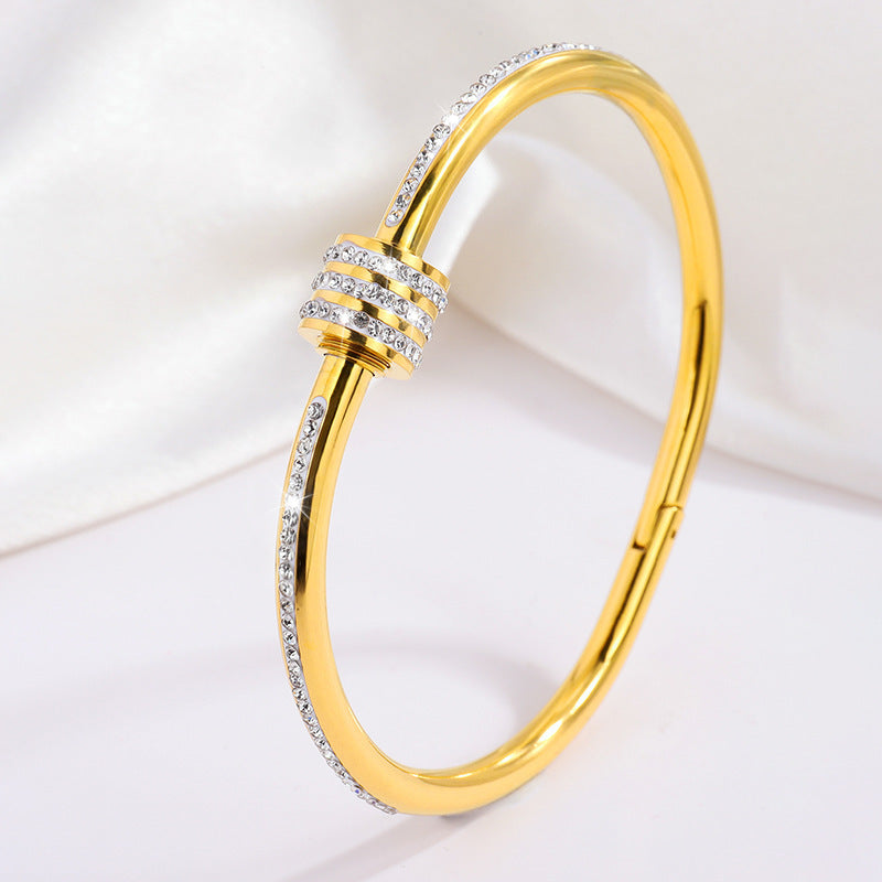 Titanium Steel Bracelet - Tarnish-Free Silver Gold Plated | Multiple Styles Women's Charm Jewellery