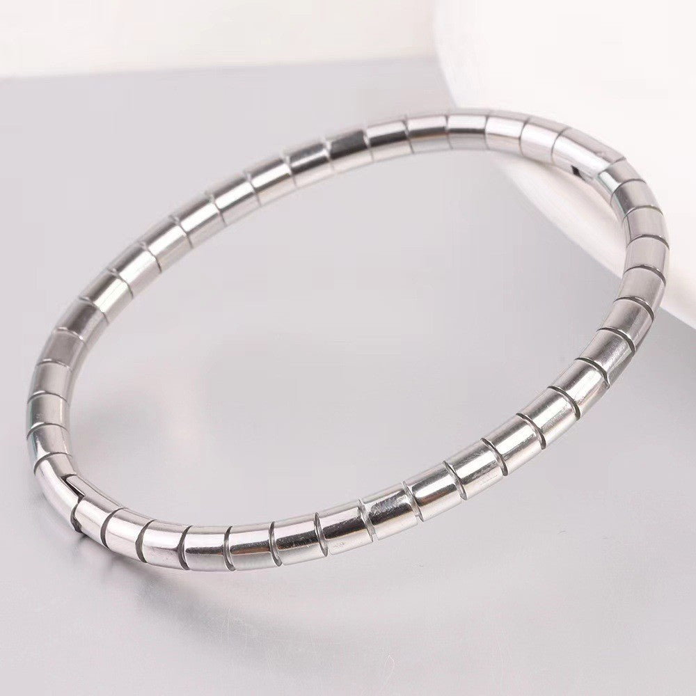 Titanium Steel Bracelet - Tarnish-Free Silver Gold Plated | Multiple Styles Women's Charm Jewellery
