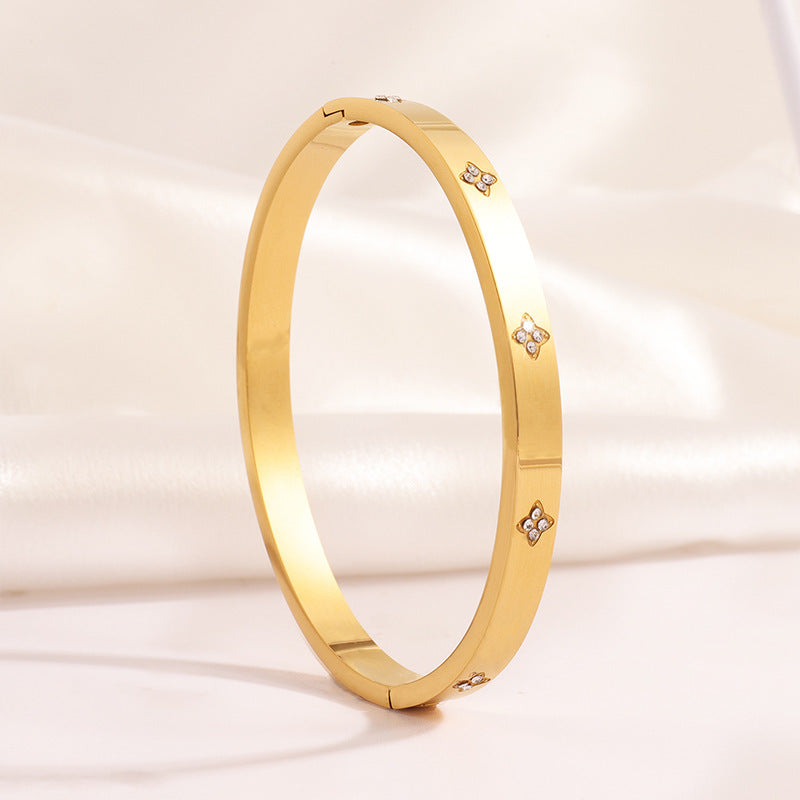 Titanium Steel Bracelet - Tarnish-Free Silver Gold Plated | Multiple Styles Women's Charm Jewellery