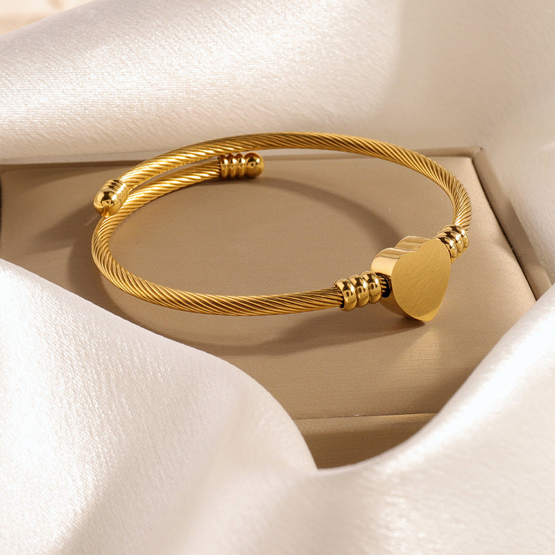 Titanium Steel Bracelet - Tarnish-Free Silver Gold Plated | Multiple Styles Women's Charm Jewellery