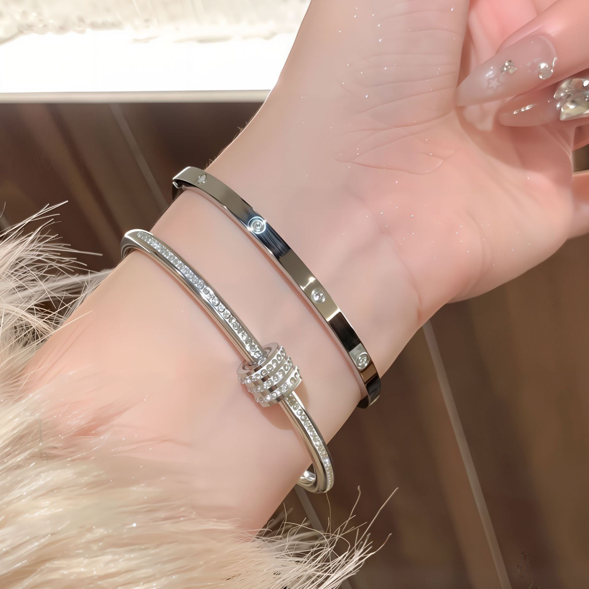 Titanium Steel Bracelet - Tarnish-Free Silver Gold Plated | Multiple Styles Women's Charm Jewellery