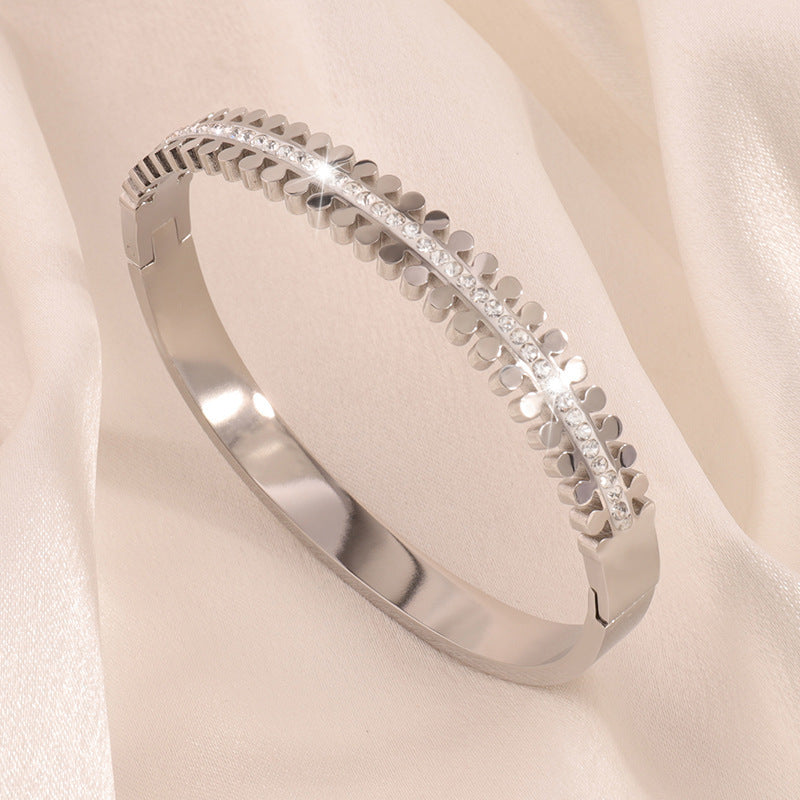 Titanium Steel Bracelet - Tarnish-Free Silver Gold Plated | Multiple Styles Women's Charm Jewellery