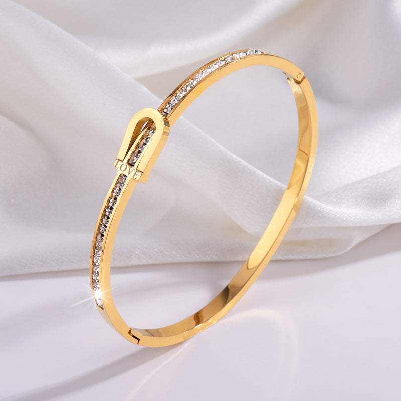 Titanium Steel Bracelet - Tarnish-Free Silver Gold Plated | Multiple Styles Women's Charm Jewellery