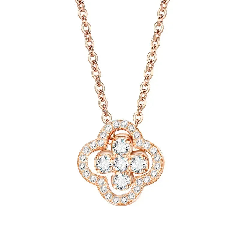 Lucky Clover Necklace - 18K Gold Plated Four Leaf Pendant | Tarnish-Free Gift Jewellery