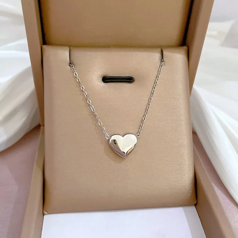 Eternal Heart Necklace - Tarnish-Free Gold Titanium Steel with Lab Grown Gems