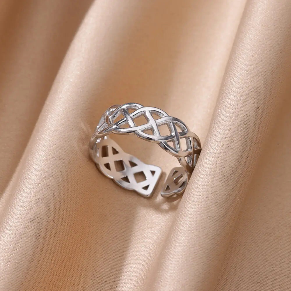 Gold Color Stainless Steel Heart Shape Open Ring For Women Non-Discoloration Fashion Exquisite Aesthetic Romantic Couple Jewelry