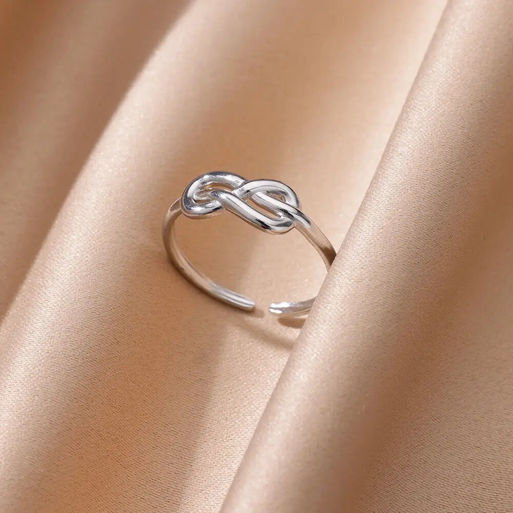 Gold Color Stainless Steel Heart Shape Open Ring For Women Non-Discoloration Fashion Exquisite Aesthetic Romantic Couple Jewelry