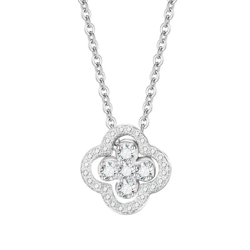 Lucky Clover Necklace - 18K Gold Plated Four Leaf Pendant | Tarnish-Free Gift Jewellery