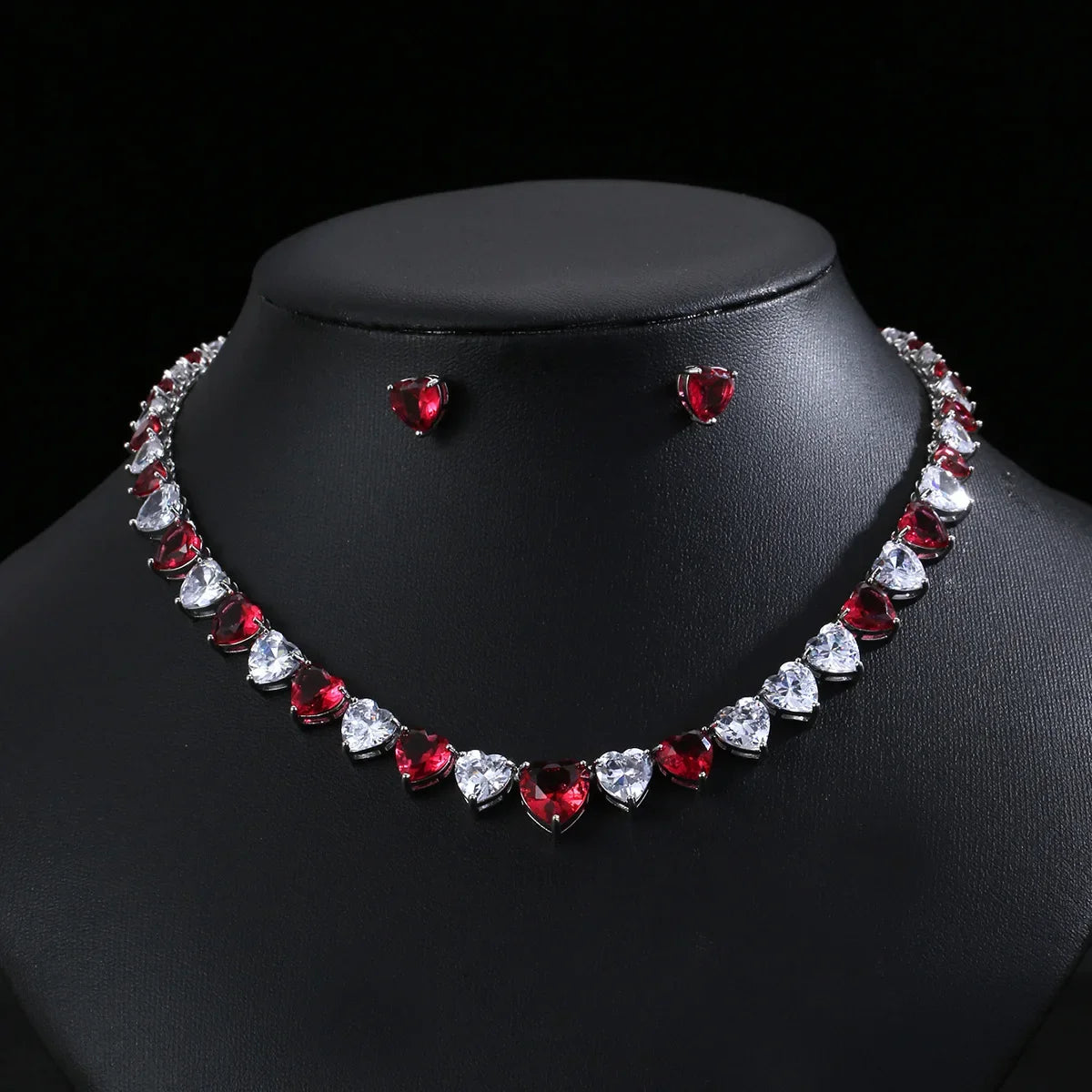 Hollywood inspired  on  Pretty women movie heart necklace High-End Jewelry Set Women