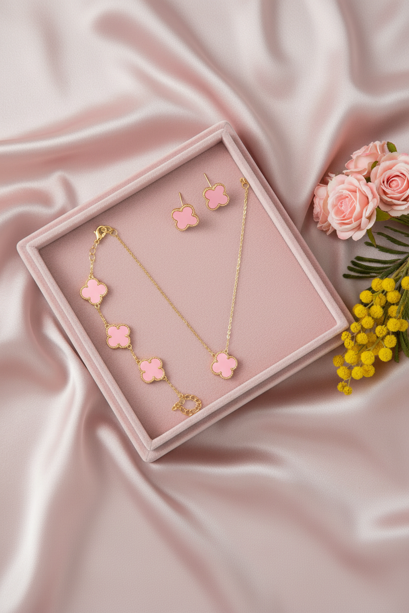 Pink Clover Tray